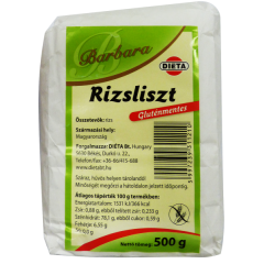 Barbara rizsliszt 500g Barbara rizsliszt 500g