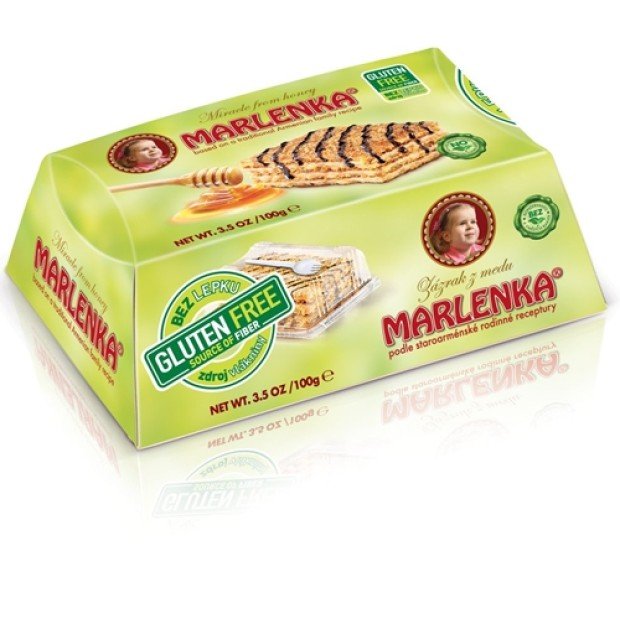 Marlenka mézes torta gluténmentes 100g