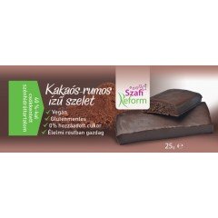 Szafi reform szelet kakós-rumos ízű 25g Szafi reform szelet kakós-rumos ízű 25g
