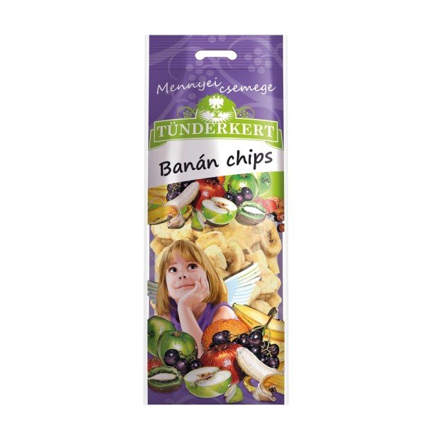 Tündérkert banán chips 60g 