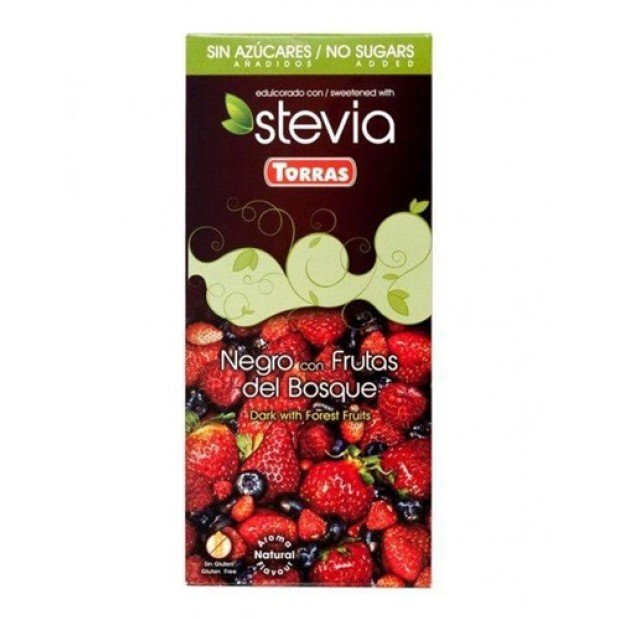 Torras stevia 04. étcsokoládé erdei gyümölcs 125g