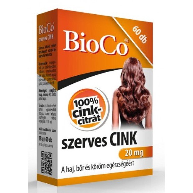 Bioco szerves cink tabletta 60db