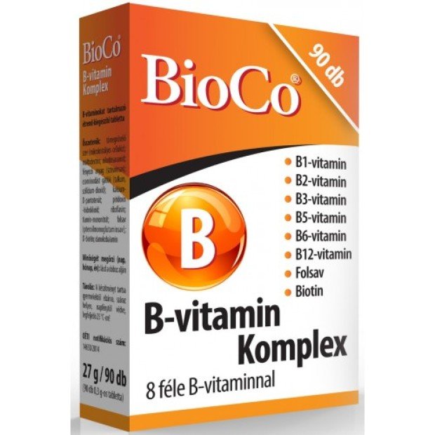 Bioco b-vitamin komplex tabletta 90db