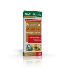 Naturland propolisz+C-Vitamin tabletta 20db Naturland propolisz+C-Vitamin tabletta 20db