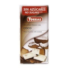 Torras fehércsokoládé kókuszos 75g Torras fehércsokoládé kókuszos 75g