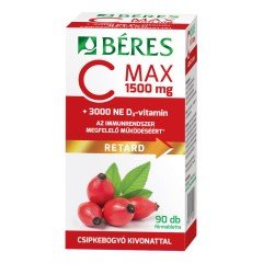 Béres c-vitamin 1500 mg retard + 3000NE D-vitamin tabletta 90db Béres c-vitamin 1500 mg retard + 3000NE D-vitamin tabletta 90db