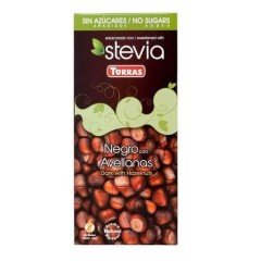 Torras stevia 03. étcsokoládé mogyorós 125g Torras stevia 03. étcsokoládé mogyorós 125g
