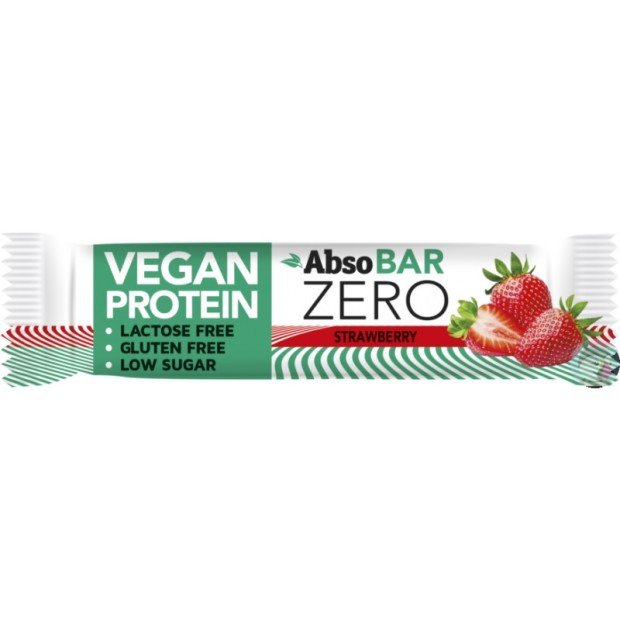 Absobar zero protein szelet eper ízű 40g