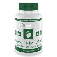 Bioheal ginkgo biloba 120 mg + Fokhagyma kivonat tabletta 70db Bioheal ginkgo biloba 120 mg + Fokhagyma kivonat tabletta 70db