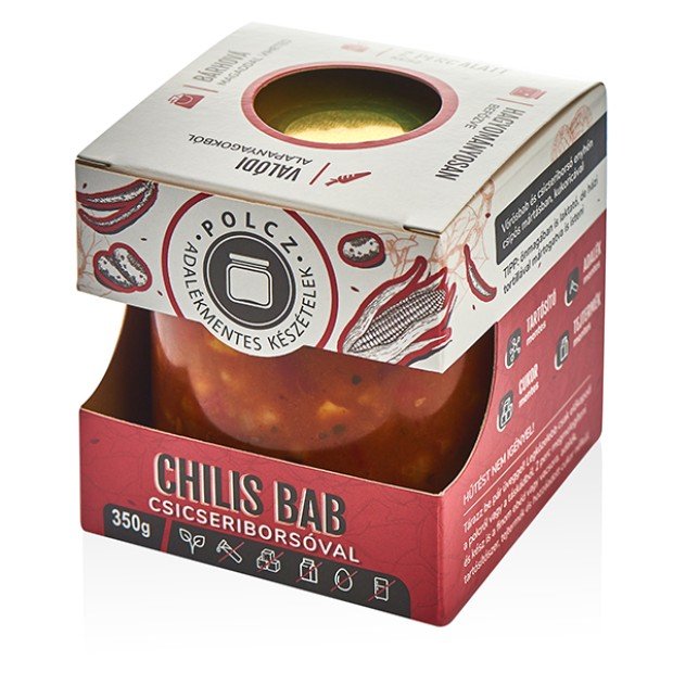 Polcz Chilis bab csicseriborsóval 350g