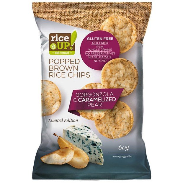 Rice up barnarizs chips gorgonzola sajt 60g