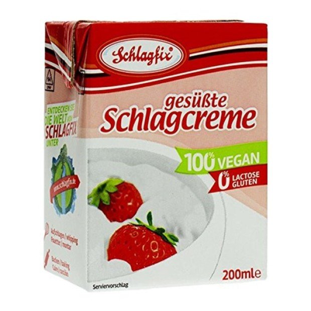 Schlagfix vegán habkrém édesített 200ml