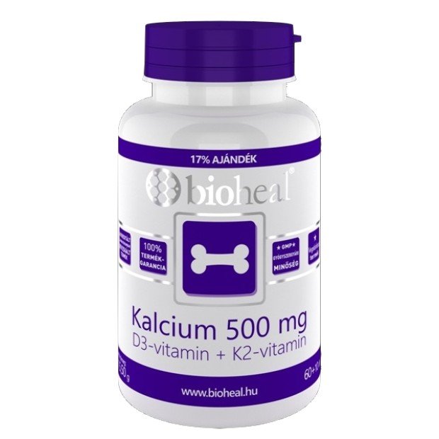 Bioheal kalcium+d3 vitamin tabletta 70db