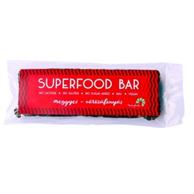 Superfood bar meggyes-vörösáfonyás 90g