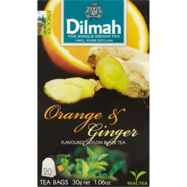 Dilmah fekete tea narancs-Gyömbér 20 filter