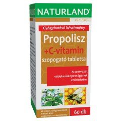 Naturland propolisz+C-Vitamin tabletta 60db Naturland propolisz+C-Vitamin tabletta 60db