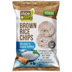Rice up barnarizs chips sós+bors 60g