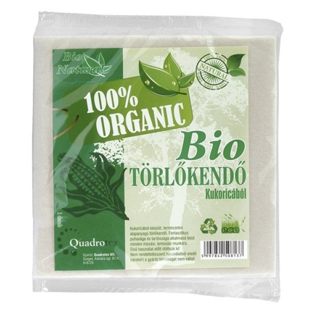 Bionatural bio törlőkendő kukoricából 1db