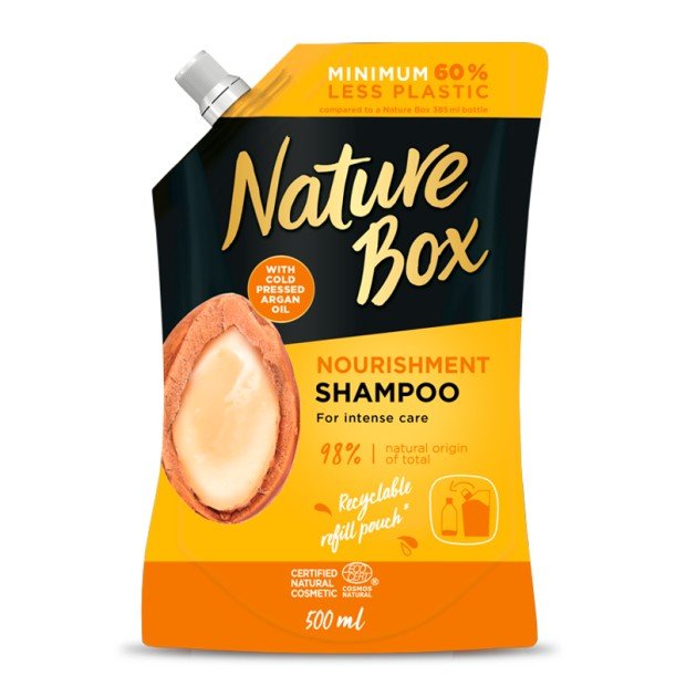 Nature box sampon argános utántöltő 500ml