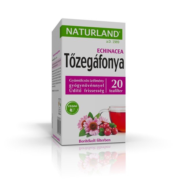 Naturland gyümölcstea tőzegáfonya-Echinacea 20 filter