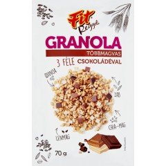 Fit reggeli granola 3 féle csokival 70g Fit reggeli granola 3 féle csokival 70g