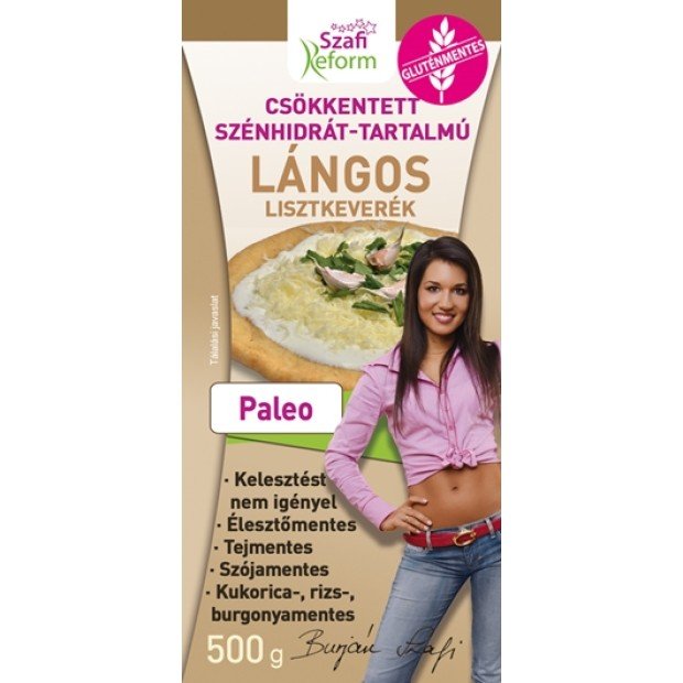 Szafi reform gluténmentes csökkentett szénhidrát tartalmú paleo lángos lisztkeverék 500g