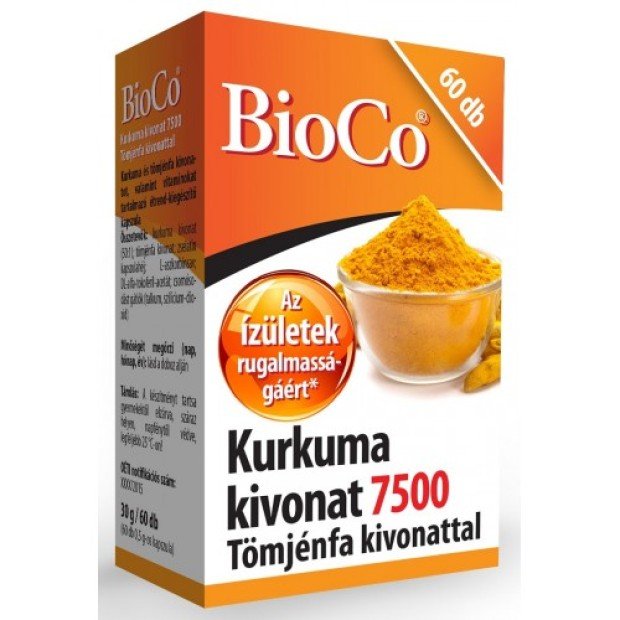 Bioco kurkuma kivonat 7500 kapszula 60db