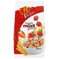Fit reggeli ropogós műzli epres 200g Fit reggeli ropogós műzli epres 200g