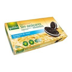 Gullón cukormentes keksz étcsokoládéval töltött 186g Gullón cukormentes keksz étcsokoládéval töltött 186g