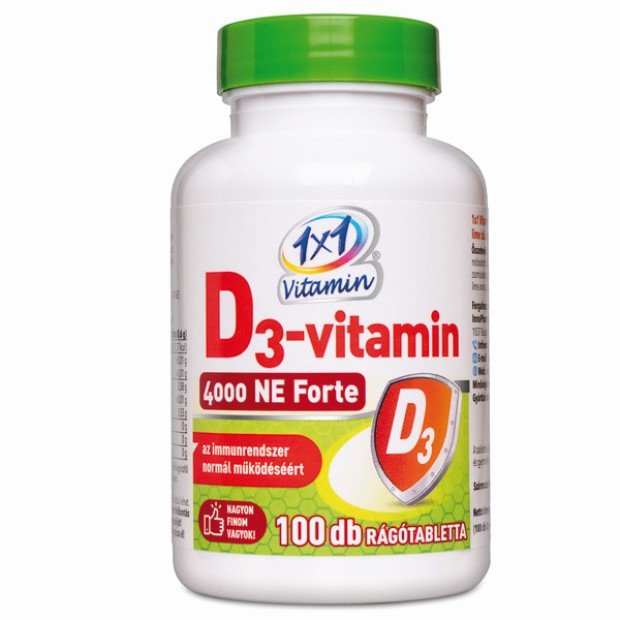 1x1 d3-vitamin 4000iu rágótabletta 100db