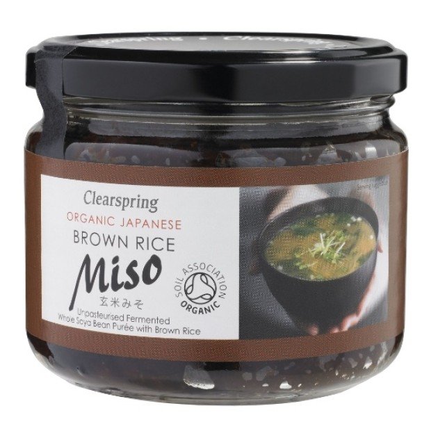 Clearspring bio miso barnarizsből üveges 300g 