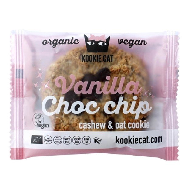 Kookie cat bio vegán keksz vanília-csoki 50g