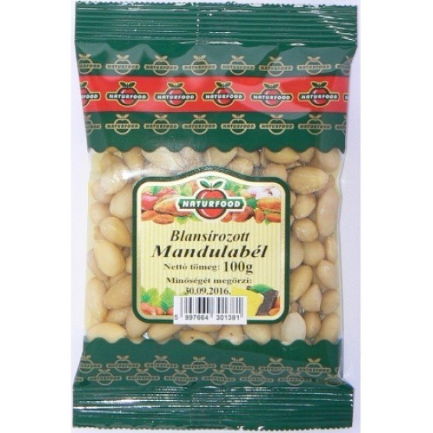 Naturfood blansírozott mandulabél 100g