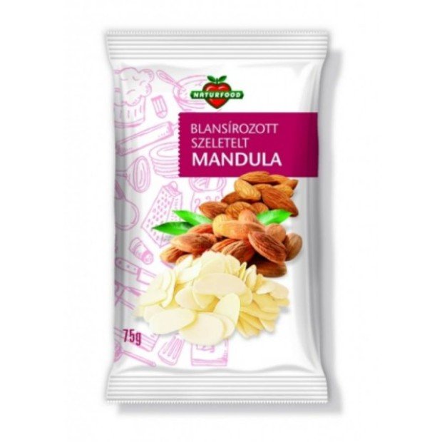 Naturfood szeletelt mandula 75g 