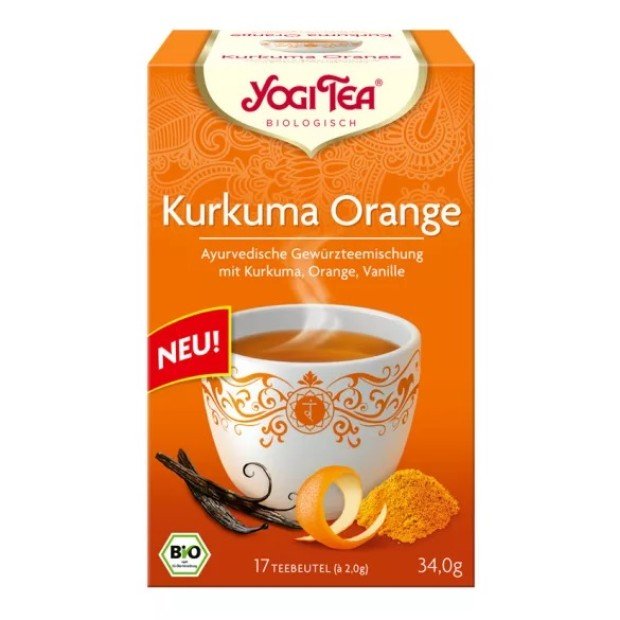 Yogi bio kurkuma narancs tea 17filter