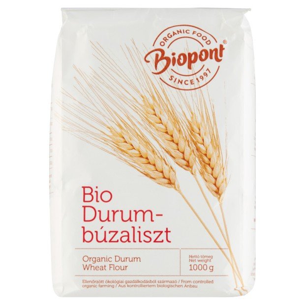 Biopont Bio Durumbúzaliszt Sima 1000 g