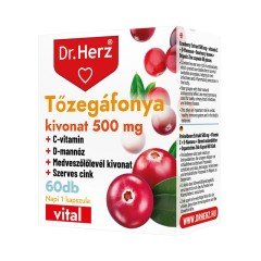 Dr.Herz tőzegáfonya 500mg kapszula 60db Dr.Herz tőzegáfonya 500mg kapszula 60db