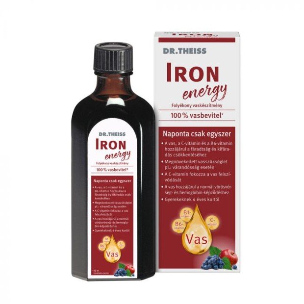 Dr.Theiss iron energy folyékony vaskészítmény 250ml