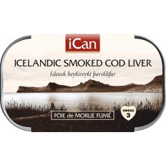 Ican füstölt tőkehalmáj olajban 120g Ican füstölt tőkehalmáj olajban 120g