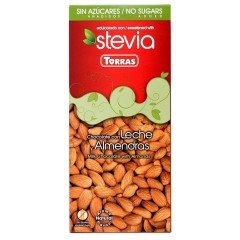 Torras stevia 09. tejcsokoládé mandulás 125g Torras stevia 09. tejcsokoládé mandulás 125g