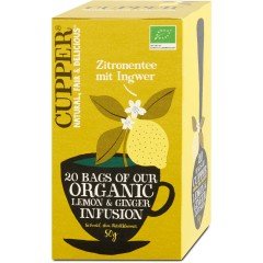 Cupper bio gyümölcstea citrom&gyömbér 20filter