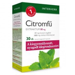 Interherb citromfű extraktum kapszula 30db Interherb citromfű extraktum kapszula 30db